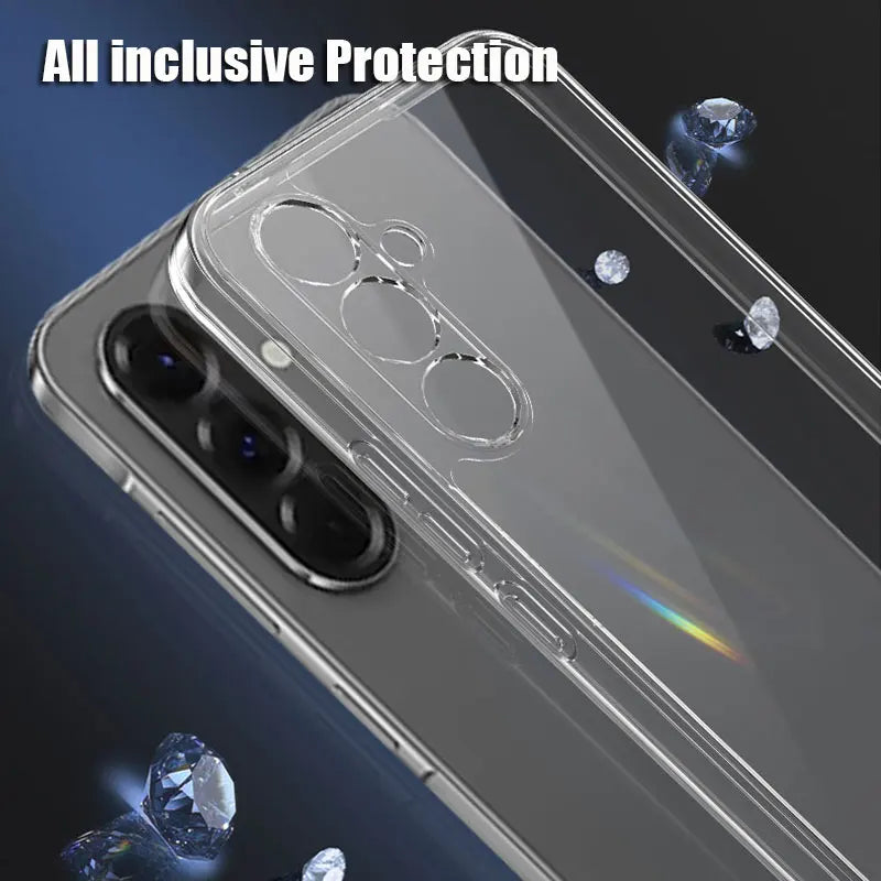 Clear Phone Case For Samsung Galaxy A53 A13 A73 A54 A34 A14 A55 A35 A15 A05S A56 A36 A16 A26 5G Transparent Silicone Soft Cover