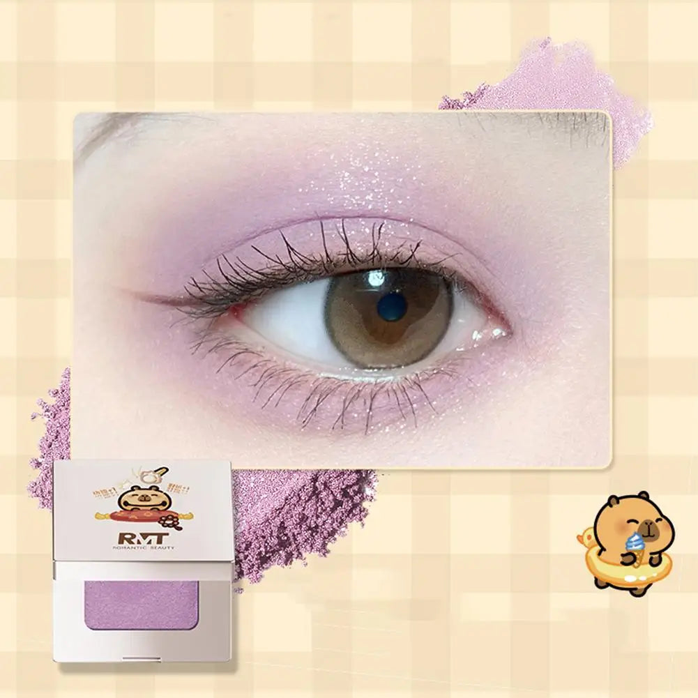 RMT Capybara Joint Single-color Eyeshadow Matte Eyeshadow Make Up Palette Metallic Shades Ideal Eyeshadow Make Up Palette