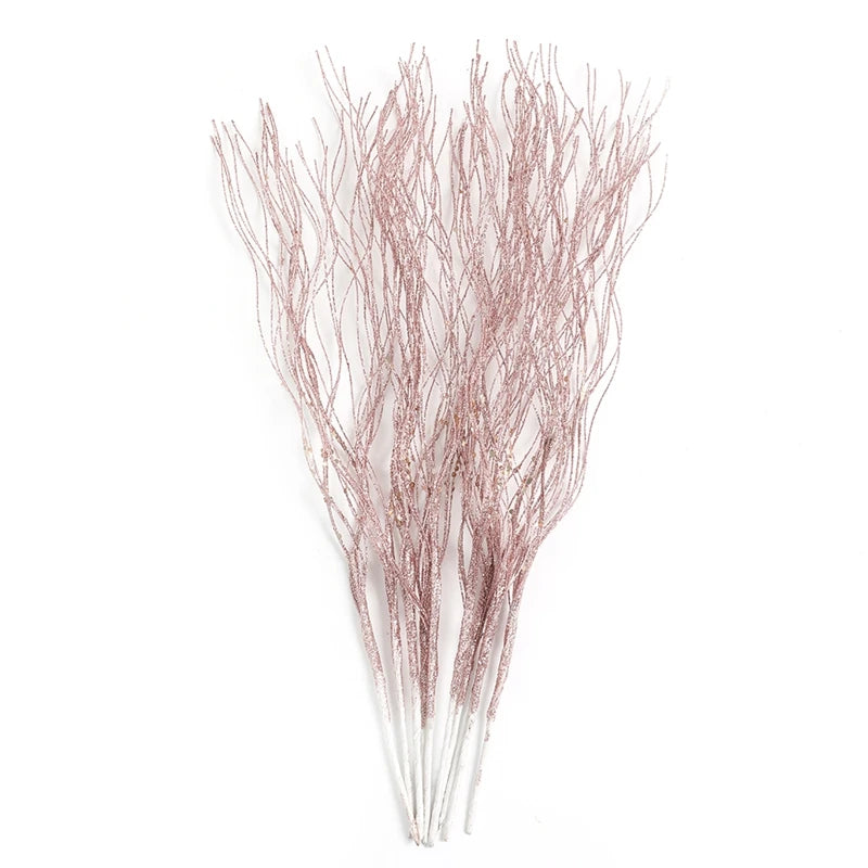 5Pcs Glitter Artificial Berry Bouquet Christmas Tree Ornament for Home Decor New Year 2026 Navidad DIY Wreath Gifts Accessories