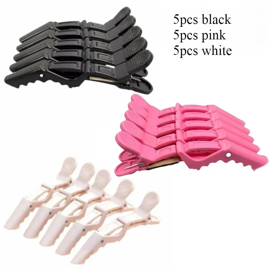 5-30pcs Alligator Hair Clip Plastic Nonslip Hairpin Black Pink Durable Hair Clamp Hairdressing Styling Accessories for Woman Man