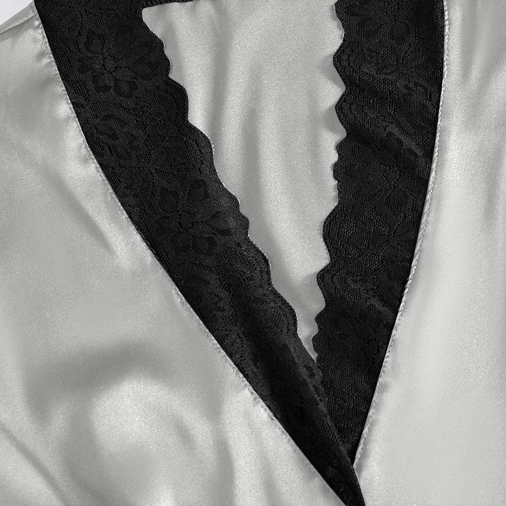 4-Piece Set Ladies' Sleepwear Sexy Sleepwear Women Suspender With Chest Cushion Nightgown Bathrobe Home Wear Women'S Pajamas