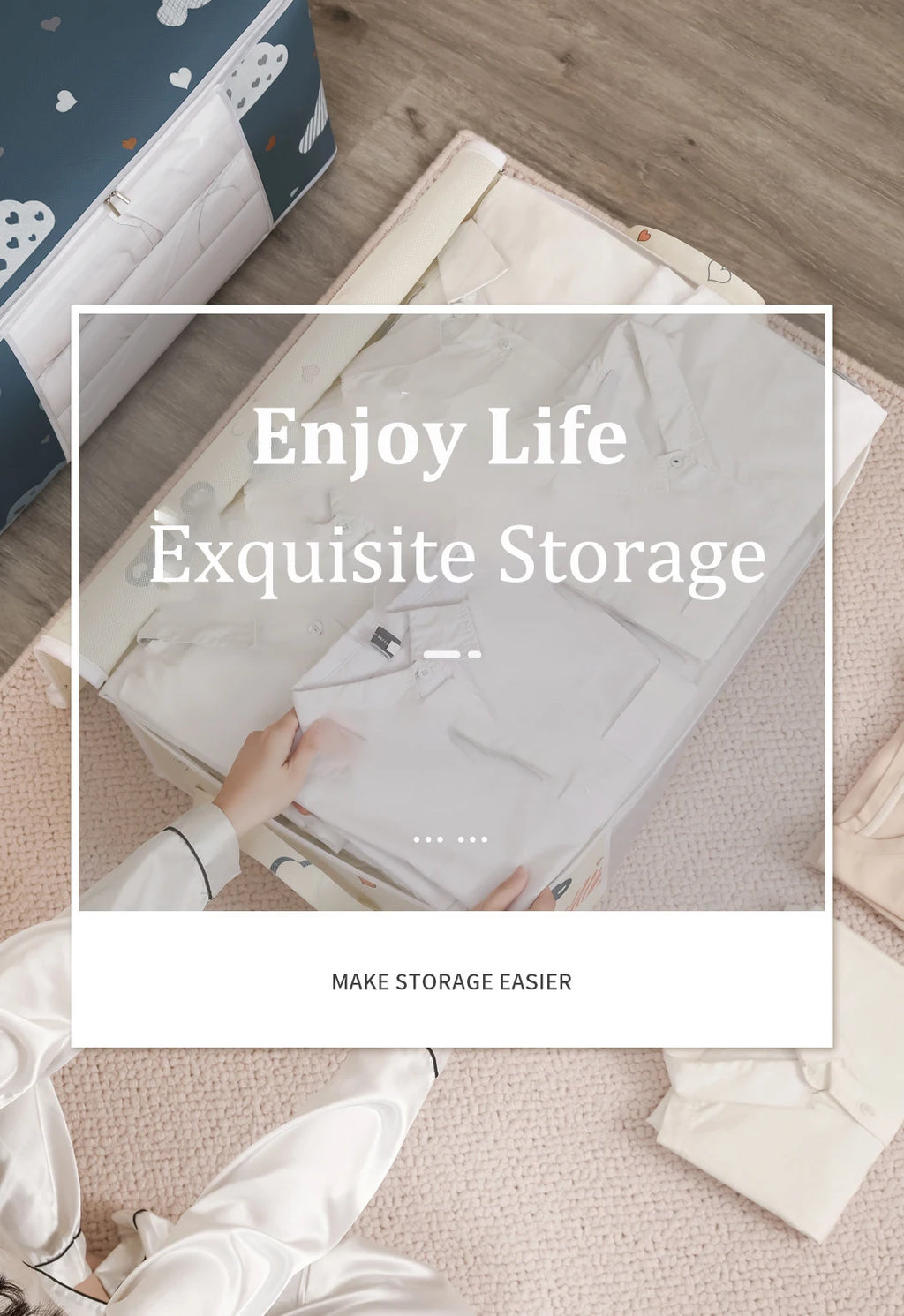 4/2/1PCS Big Capacity Quilt Clothes Duvet Blanket Storage Bag Organizer Sorting Bags Dustproof Closet Under-Bed Moisture Proof