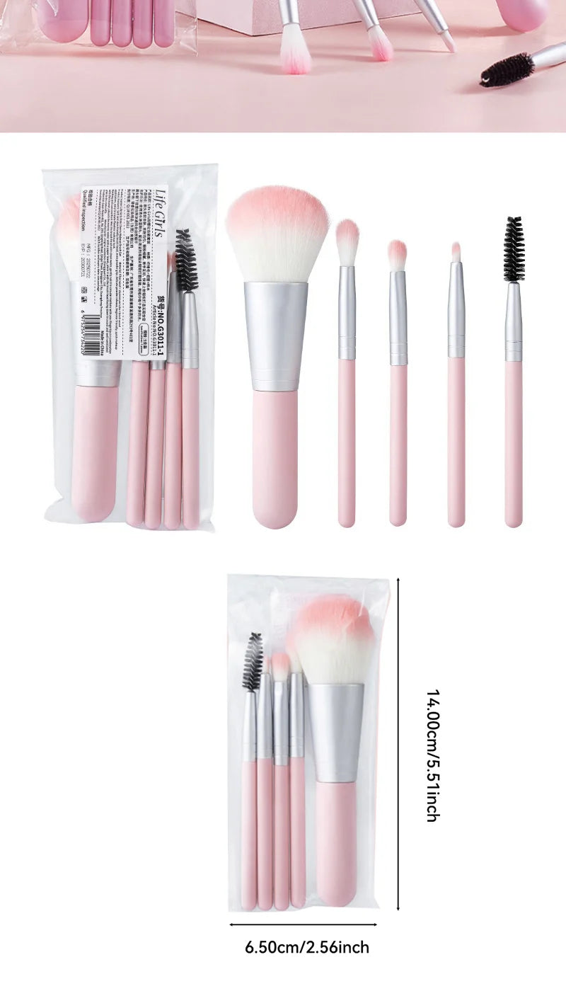 Life Girls Makeup Brush Set,Powder brush, eyeshadow brush, detail brush,Beginner's full set of brushes,