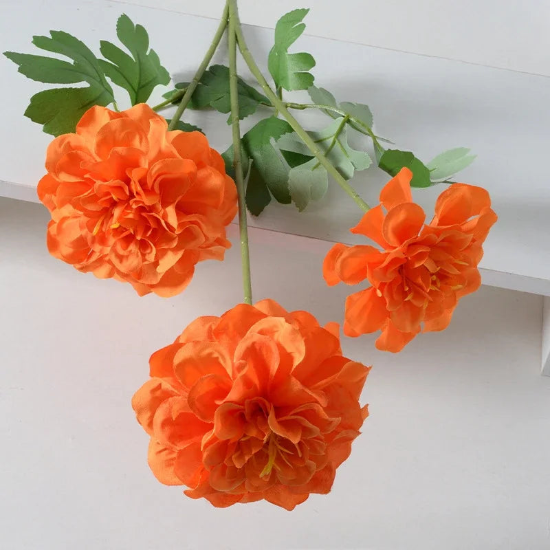 77CM Artificial Flower Geranium Silk Flower Wedding Decoration Decoration Decoration Photography Props Fake Flowers