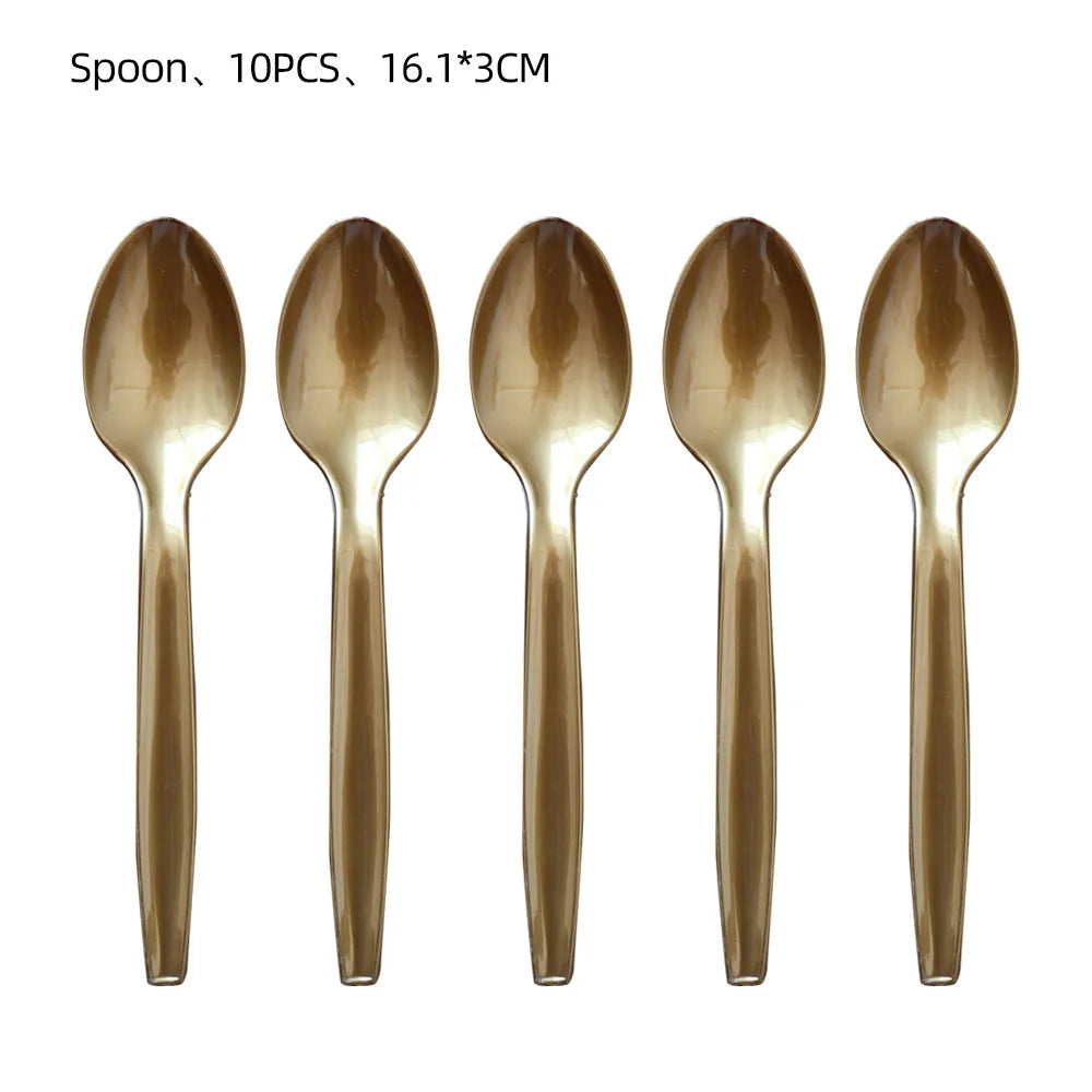 18th Birthday Decors for Boys Girls Black Gold Party Banner Balloon Tablecloth Plate Cup Napkin 18 Years Birthday Party Supplies