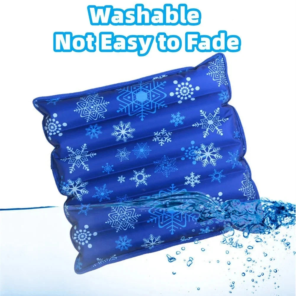 Cooling Mat,Cool Pillow Ice Pillow,Water Cooling Seat Cushion for Office Chair & Car,Soft Summer Ice Water Pad 45*45cm