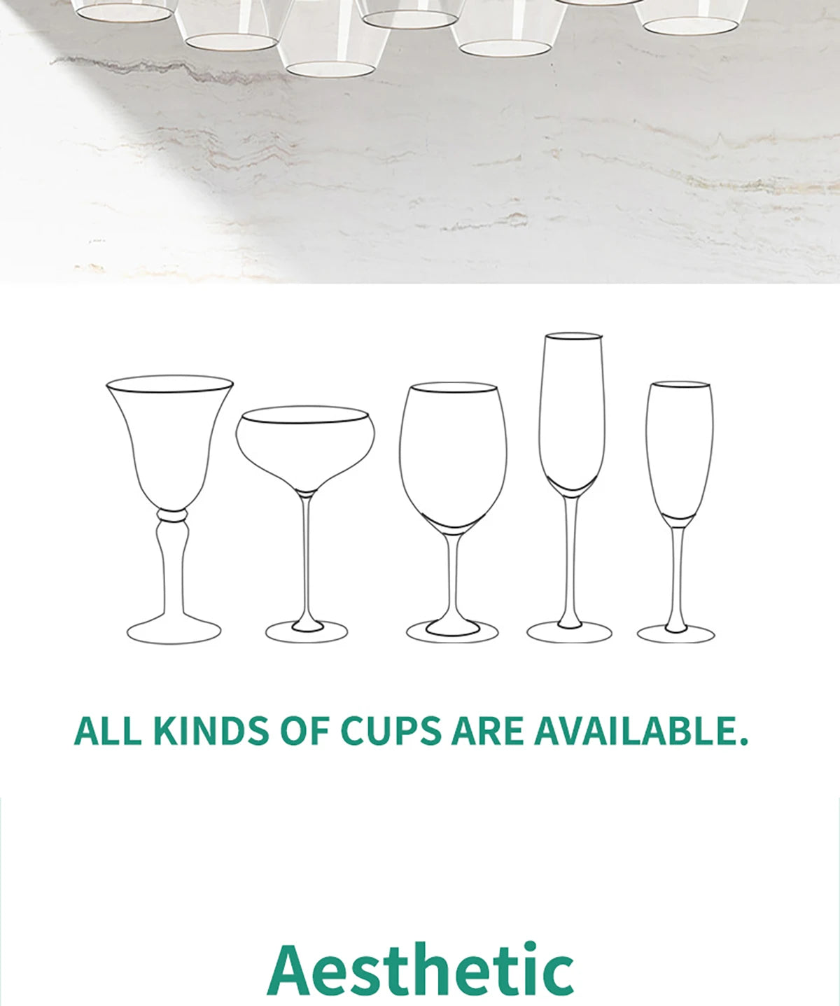 Kitchen Cabinet Free Punching Holder Wine Glass Rack Multi-Function Goblet Classification up Organizer Hanging Holder Shelf