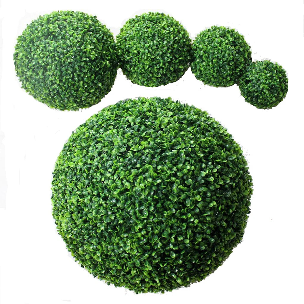 Indoor Or Outdoor Artificial Grass Dome Ball Plants Simulation Leave Grass Ball Eco-friendly green 40cm