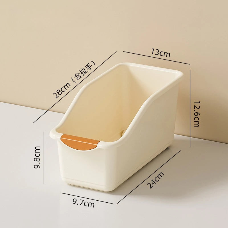Plastic Multi-functional Storage Box Curved Design Ideal for Home Organization,suitable for Cleaning Products and Household Item