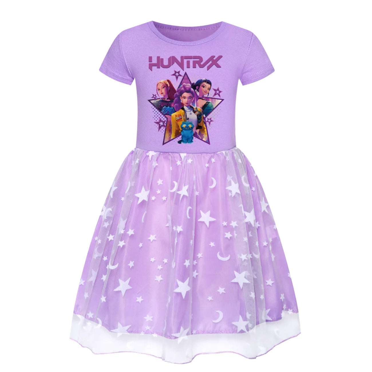 KPop Demon Hunters Dress Kid's Casual Summer Clothes Cute Baby Girls Princess  Dresses Party Cosplay Costume Dress Vestidos Gift