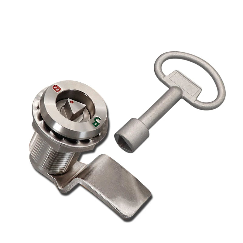 Stainless Steel Triangle Locker Telescopic Security Lock For Doors Triangle Electric Cabinet Dustbin Locks Pull Tongue Mailbox