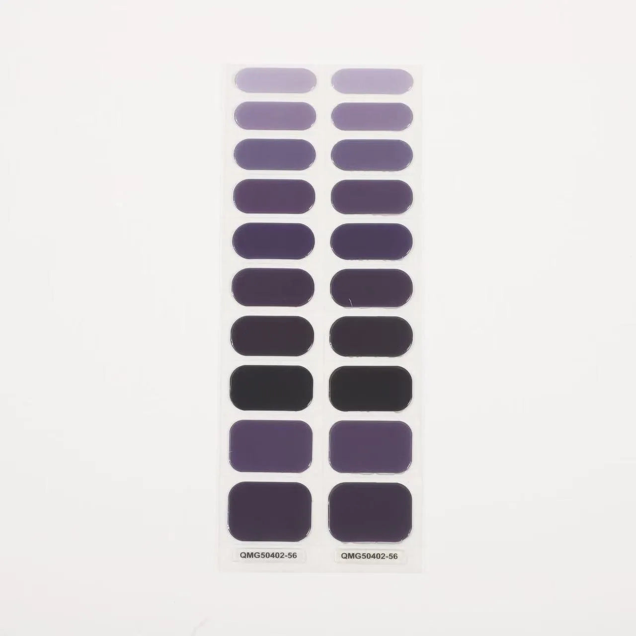 Semi-Cured Gel Nail Stickers Art Nail Decor Long-Lasting Solid Color Nail Strips UV Lamp Cured Manicure Gel Decal