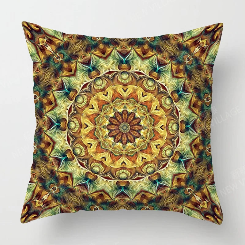 Fall home decor autumn living room throw pillow cover sofa boho Cushion cover mandala 45x45cm 45*45 50x50 60x60cm 40*40 40x40cm