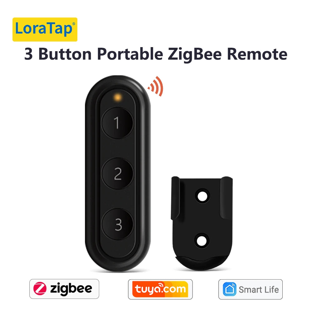 LoraTap ZigBee 3.0 Wireless 14 EU US Push Button Remote Tuya Scene Automation Control Switch Smart Life App Hub Need