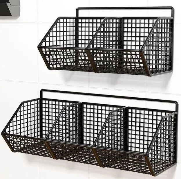 Kitchen Wall Hanging Storage Rack Multi-functional Onion Ginger Garlic Storage Rack Storage Box Basket Vegetable Basket