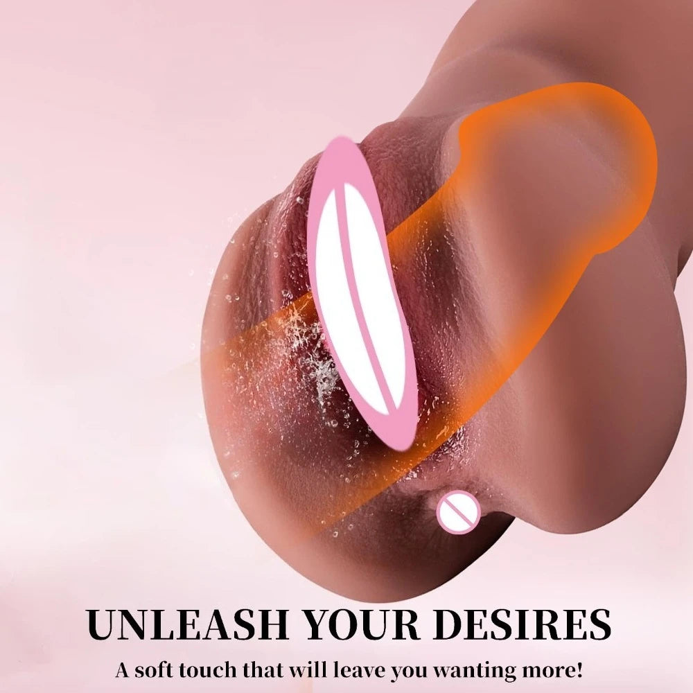 Super Realistic Vagina Anal Male Masturbator Qualitative Materials Masturbation Cup Sex Doll Pocket Pussy 18+ Sex Toys For Men