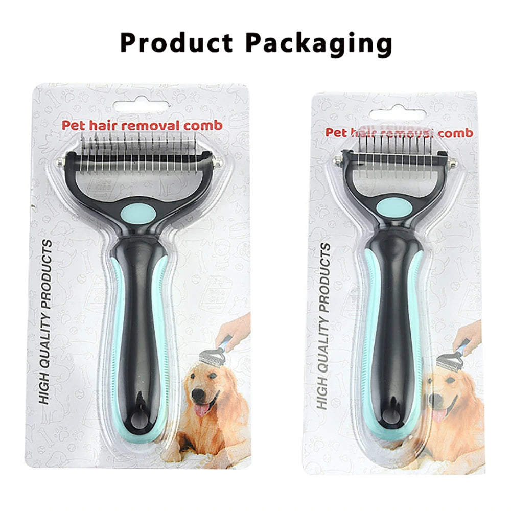 Stainless Pet Deshedding Brush Dog Hair Remover Pet Fur Knot Cutter Puppy Cat Comb Brushes Dogs Grooming Shedding Supplies