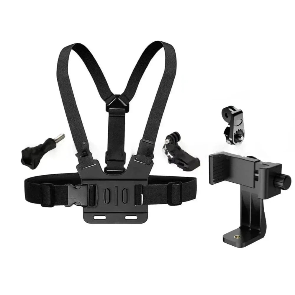 Hands Free Adjustable Chest Phone Strap Universal Harness Strap for IPhone 16 15 Samsung Telephone Wearable Neck Lanyard Stand