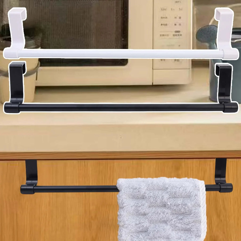 Wall Mounted Towel Racks Stainless Steel Heavy Duty Cabinet Hanging Towel Rack Organizer Shelf Holder Kitchen Bathroom Storage