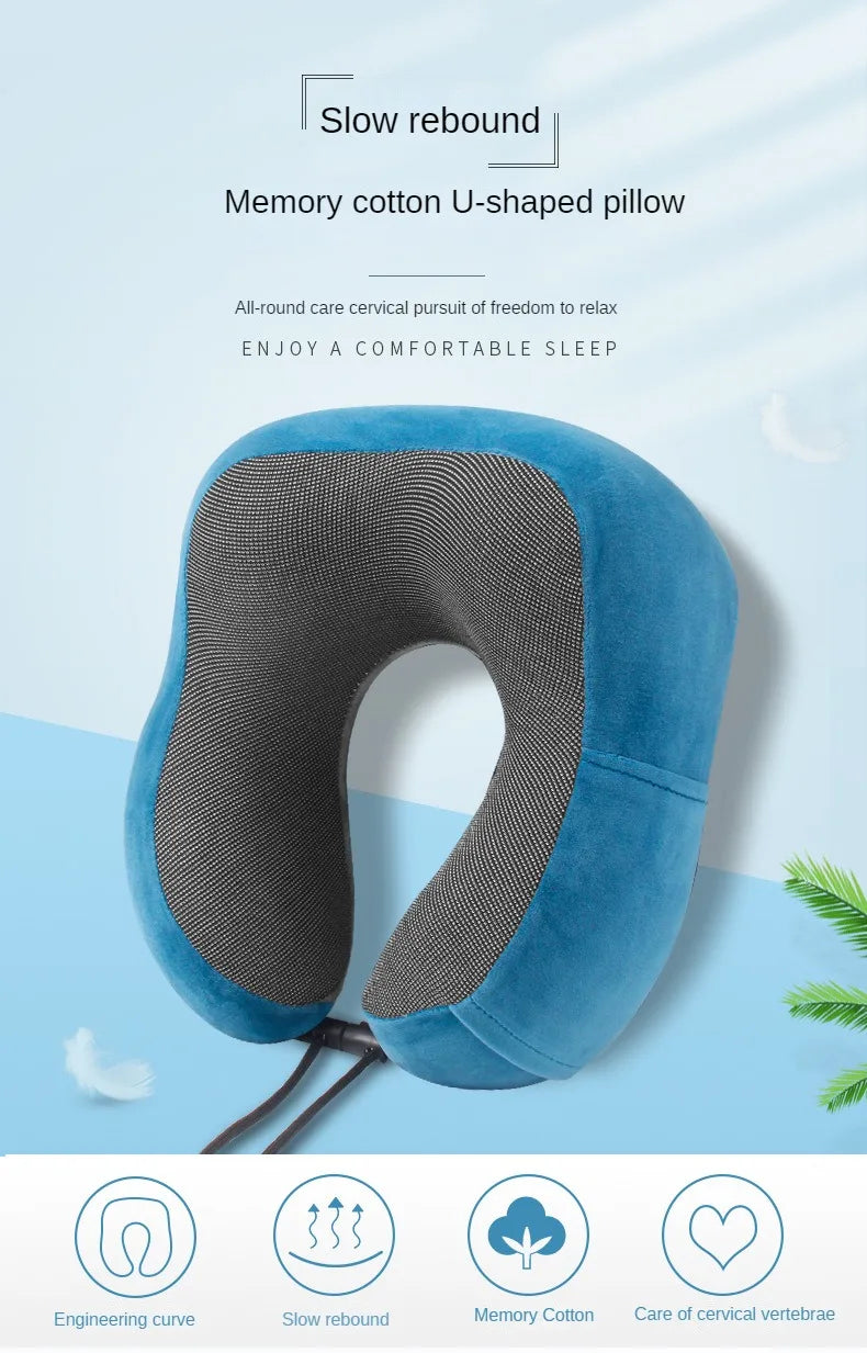 Soft Travel Pillow U Shaped Travel Healthcare Memory Foam Neck Cervical Airplane Pillow Neck Cushion