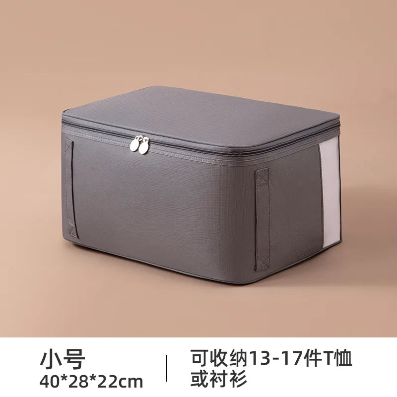 SRETNO Oxford Fabric Storage Bag Cotton Quilt Storage Bags, Clothes Storage Organizer Moving and Packing Luggage Bag Travel Bags