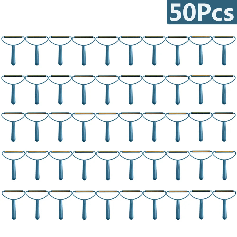 1-50Pcs Clothes Hair Scraper Pet Manual Lint Removal Coat Clothes Double Sided Hair Removal Shaver Brush Tool for Carpet Wool
