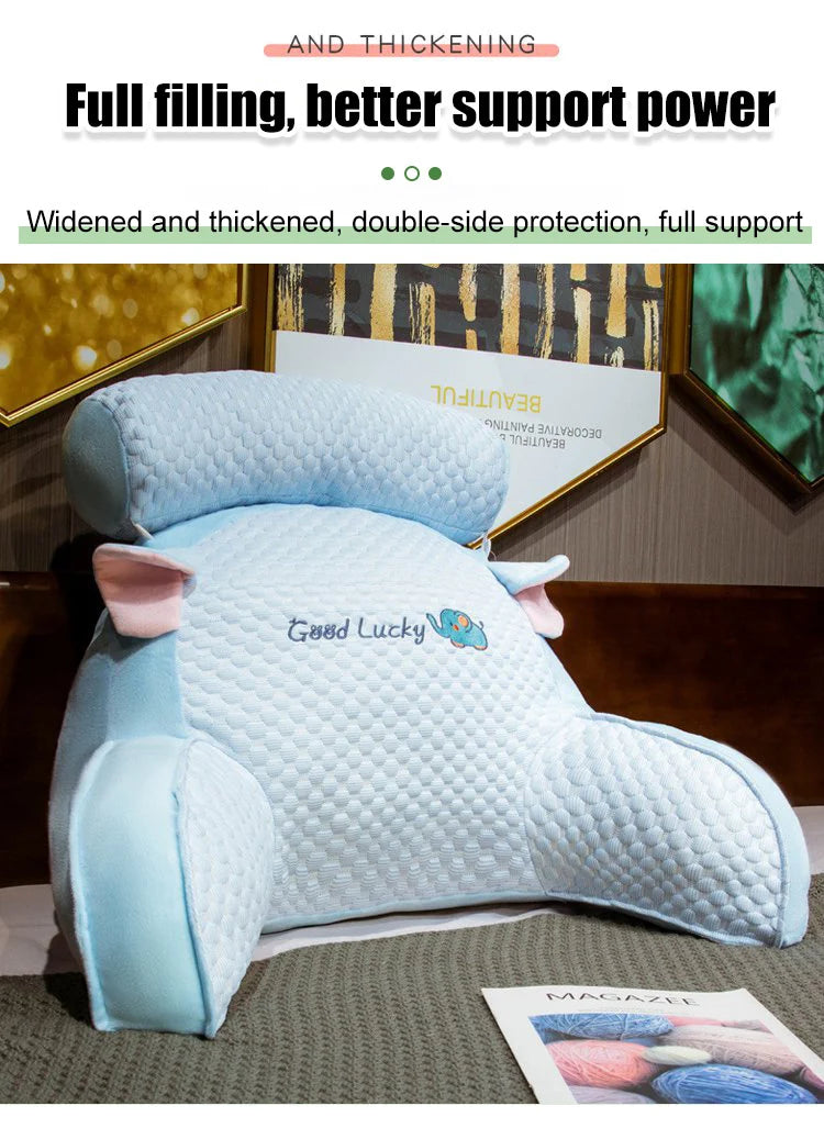 Home Portable Summer Ice Silk Cushion Multifunctional Detachable Waist Cushion