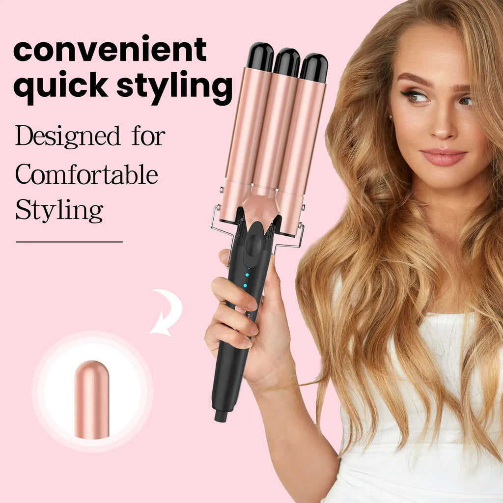 5 in 1 Hair Curlers Set with Curling Brush, 0.35”-1.25” Hair Curler Wand for Hairstyle and Heat Resistant Gloves and Hair Clip