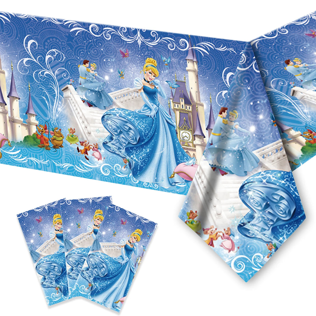 Disney Cinderella Princess Birthday Party Decoration Girls Cinderella Birthday Party Favors Plates Cup Napkins Tablecloth Supply