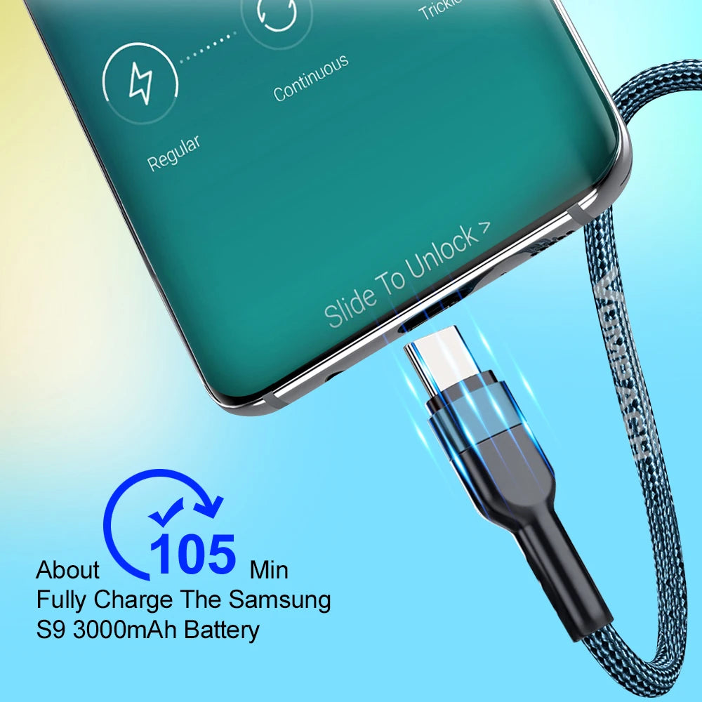 Vumpach Fast usb c type c cable Fast Charging Data Cord Charger usb cable c For Samsung s21 s20 A51 xiaomi mi 10 redmi note 9s 8