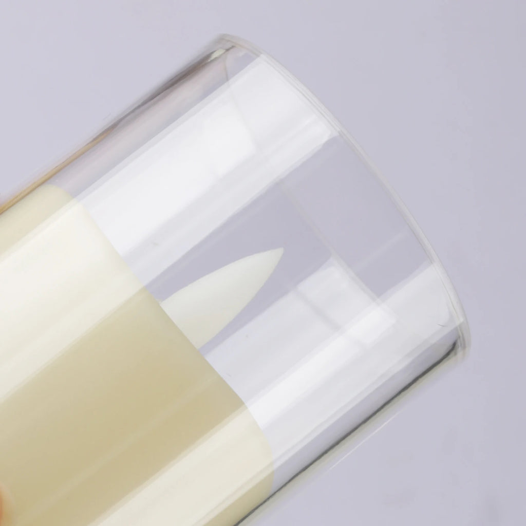 6pc Led Flameless Electric Candles Lamp Acrylic Glass Battery Flickering Fake Tealight Candle Bulk for Wedding Christmas Table