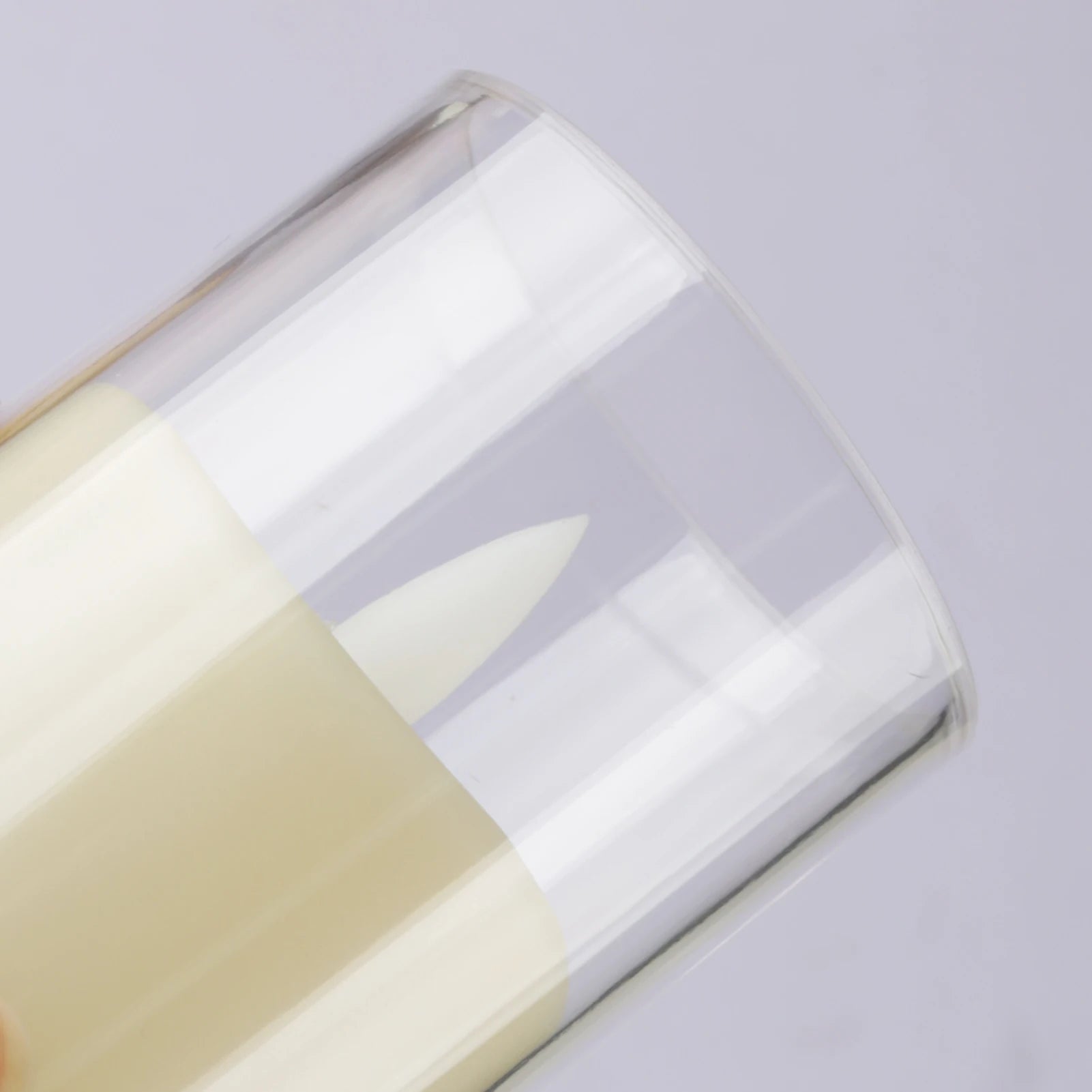 6pc Led Flameless Electric Candles Lamp Acrylic Glass Battery Flickering Fake Tealight Candle Bulk for Wedding Christmas Table