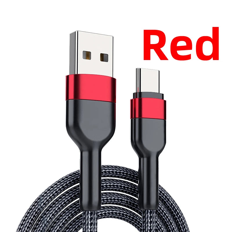 5A USB Type C Cable Wire For Samsung S10 S20 Xiaomi mi 11 Mobile Phone Fast Charging USB C Cable Type-C Charger  huawei Cables