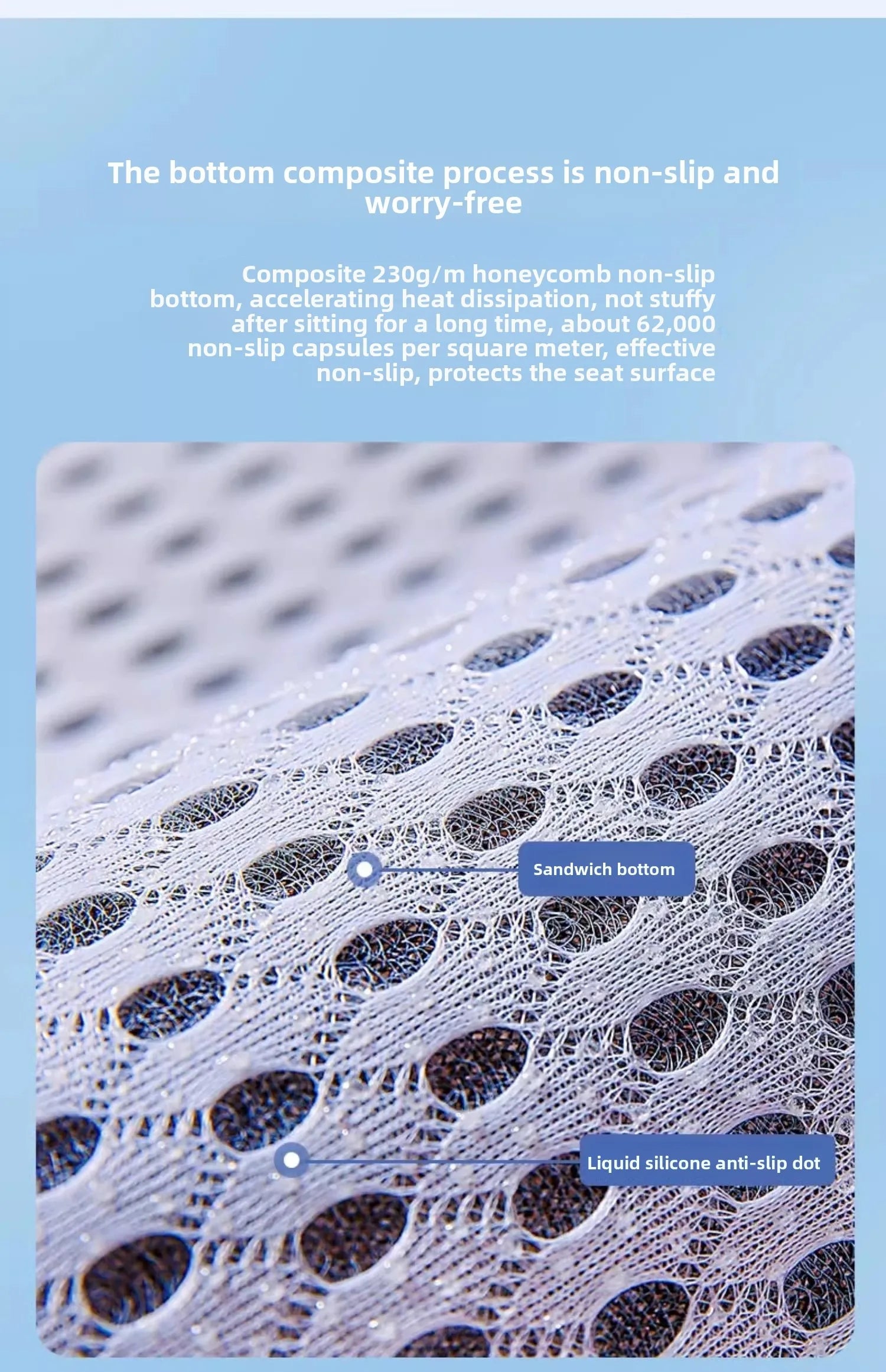 Solid Color Ice Silk Seat Cushion Summer Universal Non-slip Chair Cushion Cool Feeling Breathable Pad for Living Room Home