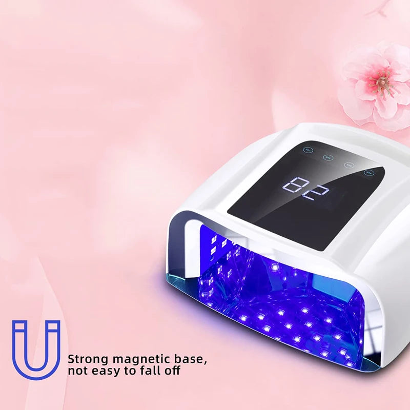 Not Rechargeable 96W Mirror Reflective Bottom Nail Lamp Gel Polish Dryer Manicure Machine UV Light for Nails Nail UV LED Lamp