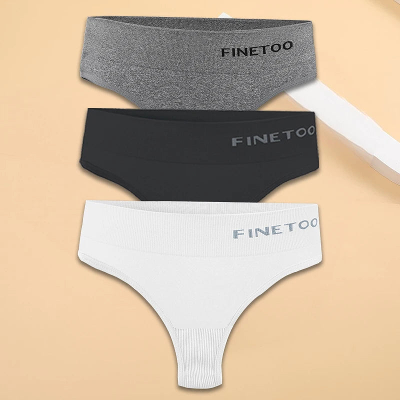 M-2XL Seamless Thongs Women High Waist G-string Ladies Comfortable Bikini Panties Soft Thong Underpants Girls Underwear Lingerie