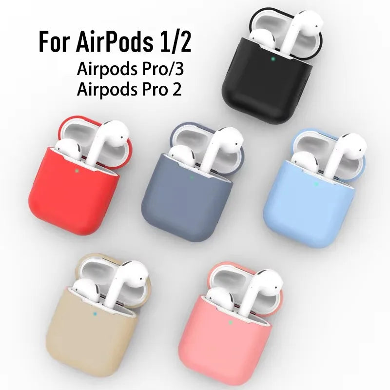 Silicone Earphone Cases For Airpods pro3rd Airpods 4 Case Headphones Case Protective Case For Apple Airpods Pro 2 Airpods Covers