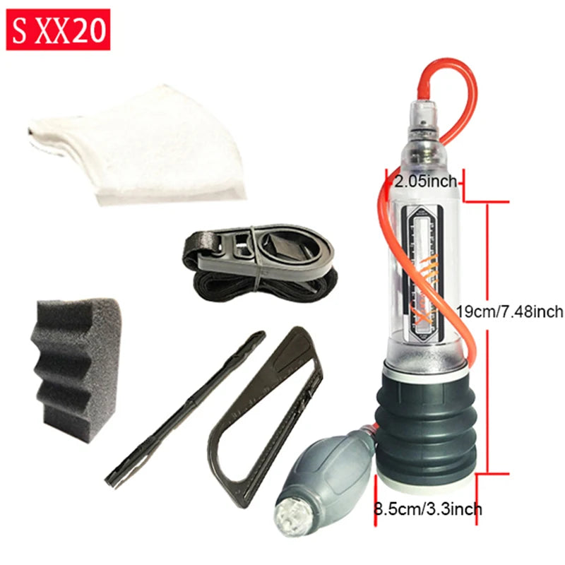 Male Vacuum Pump For Men Hydrotherapy Penis Pump Penis Enlarger Penis Enlargement Pump Cock Extender Dick Trainer Glans Sex Toys