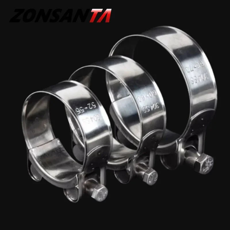 1pcs 304 Stainless Steel Powerful Hose Clamp Exhaust Air Water Pipes Durable Sealing Powerful Strength Repair Welding Tools