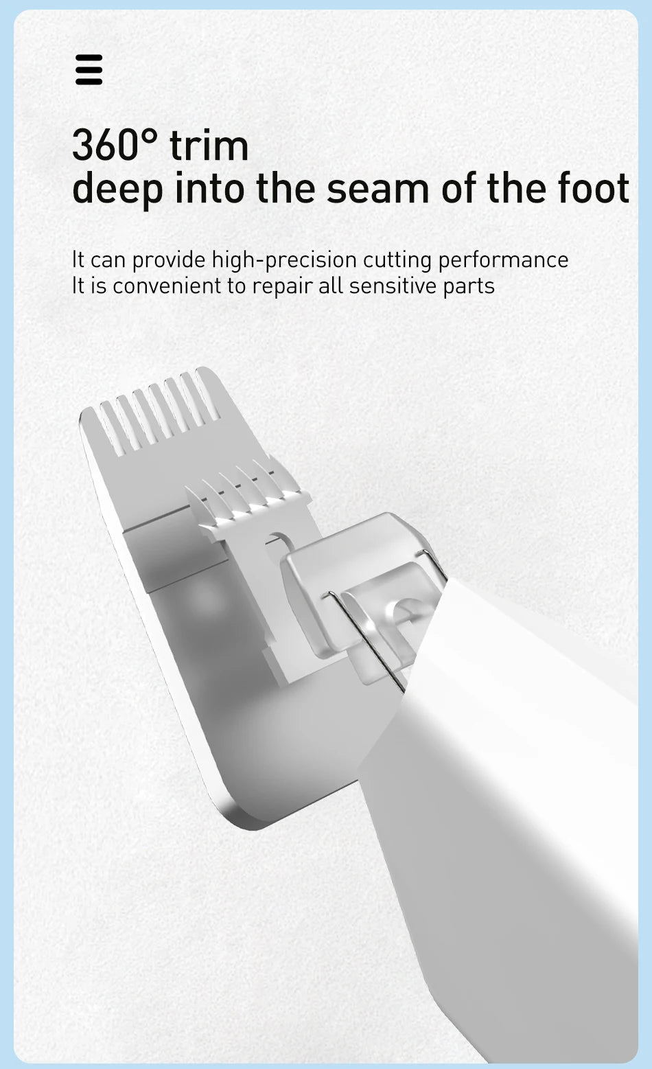 ROJECO Dog Hair Trimmer Professional Pet Foot Hair Trimmer Dog Grooming Clippers  for Dogs Haircut  Hair Cutting Electric Shaver