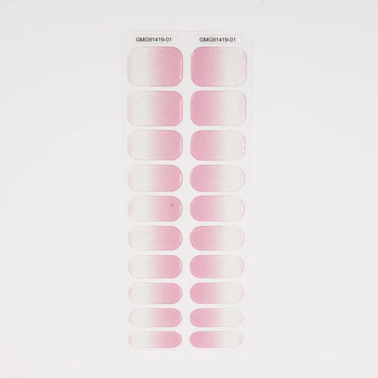 Semi-Cured Gel Nail Stickers Art Nail Decor Long-Lasting Solid Color Nail Strips UV Lamp Cured Manicure Gel Decal