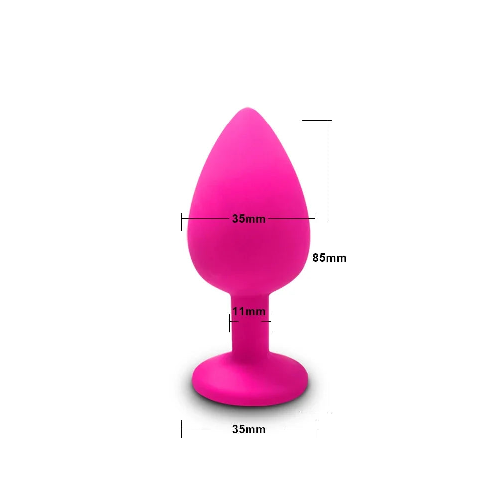 4pcs Soft Silicone Anal Plug Mini Erotic Bullet Vibrator Butt Plug Sex Toy for Men Women Gay Couples Anal Prostate Stimulator
