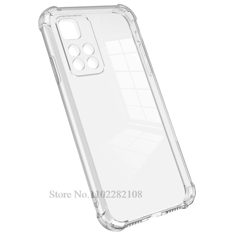 Clear Cover For Xiaomi Redmi Note 10 11 12 4G 10s 11s 12s 12 Pro A1 A2 Plus 10 2022 10C 12C 13 13C 5G Transparent Silicone Case