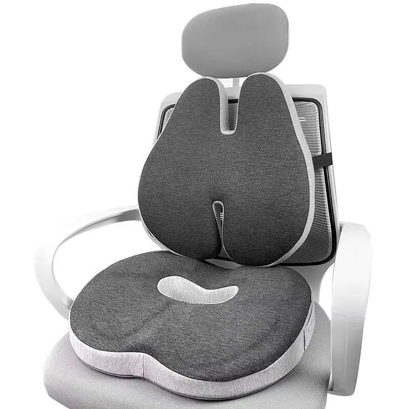 Memory Foam Office Chair Cushion Car Seat Support Waist Pillow Massage Lumbar Orthopedic Pillow Buttock Coccyx Cushion Back Pads