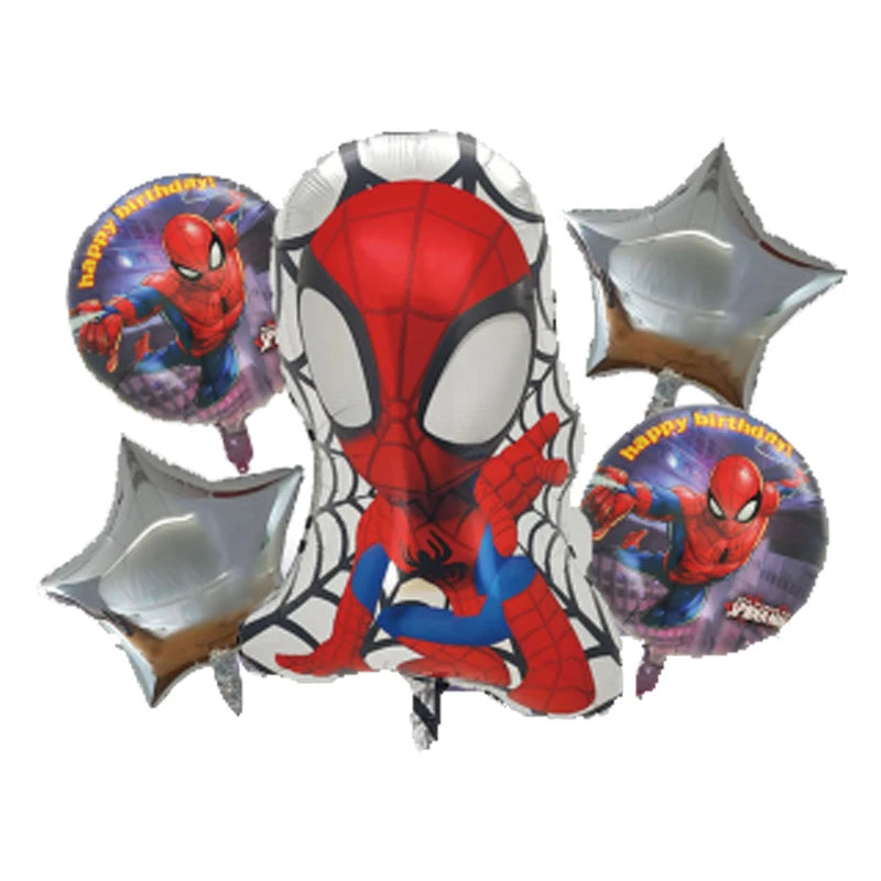 Spidey And His Amazing Friends Birthday Decoration Tableware Supplies Party Paper Cups Plates Tablecloth Banner Balloons For Kid