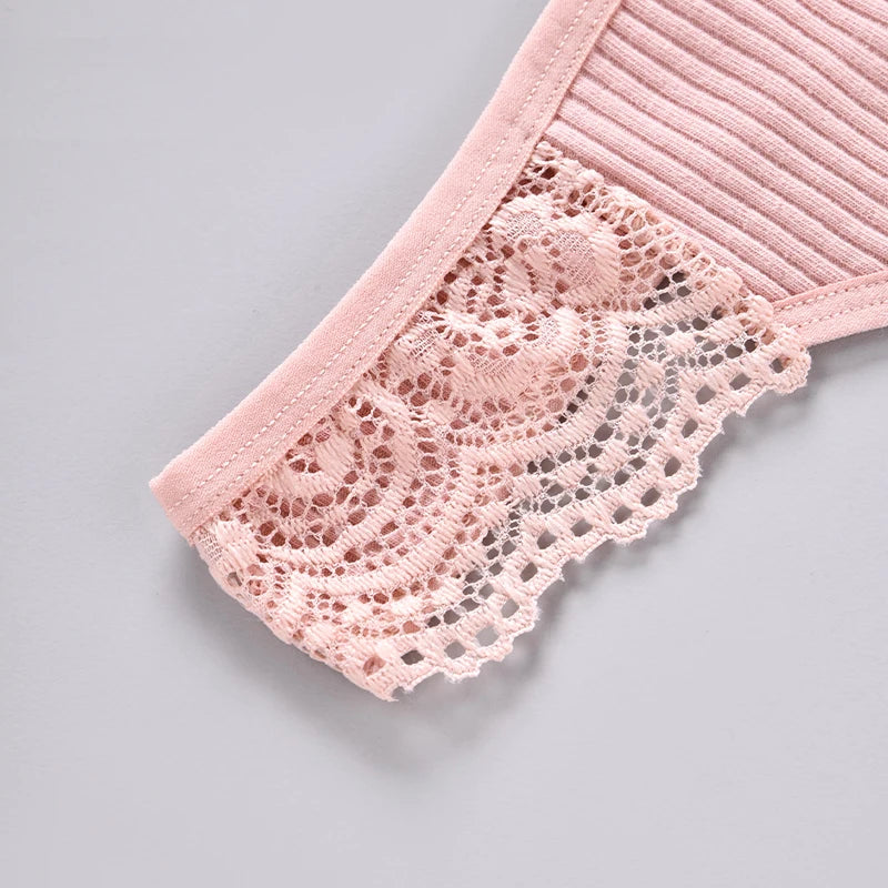 3Pcs Plus Size Women Thongs Cotton Lingerie Panties Sexy Solid Underwear low rise G-String Underpant Comfort Briefs 1xl-3xl