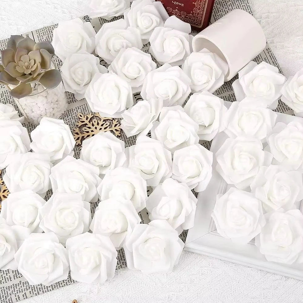 PE Foam Roses Artificial Flowers Wedding Bride Bouquets Festival Decor DIY Gift Wreath Home Table Outdoor Garden Party Hot Sales