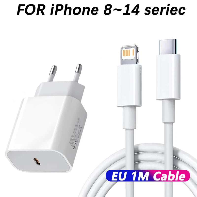 For Apple Original 30W Type C Fast Charger For iPhone 16 15 14 13 12 11 Pro Max Plus PD Charging Cable Charger Phone Accessories