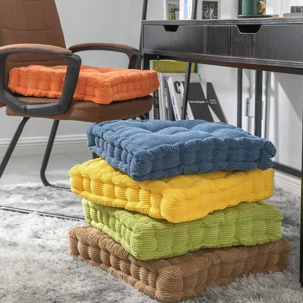 Floor Pillow Cushion Square Round Tatami Large Meditation Chair Cushions Thick Square Seat Pad Velvet Tufted Seating Pouf 방석