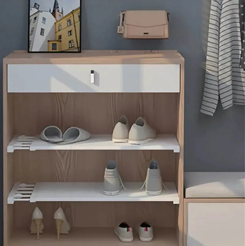 Expandable Divider Punch-free Retractable Layers Board for Wardrobe Storage Kitchen and Bathroom Shelf Dormitory Dividers